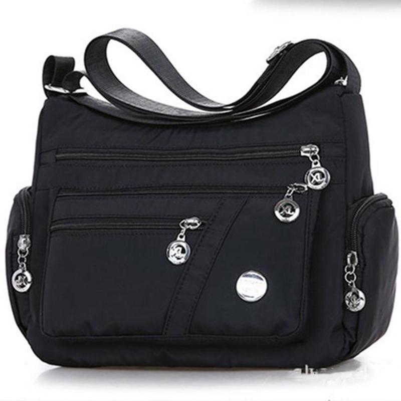 Damen wasserdichte Tasche Nylon Umhängetasche Umhängetasche Lässige Handtaschen