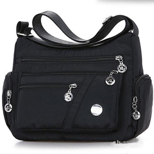 Damen wasserdichte Tasche Nylon Umhängetasche Umhängetasche Lässige Handtaschen