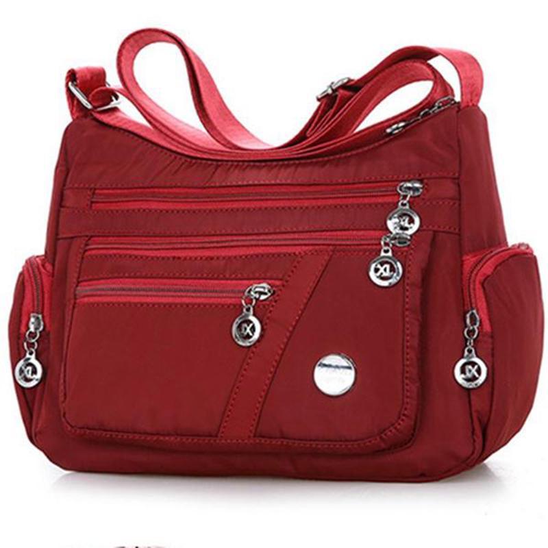 Damen wasserdichte Tasche Nylon Umhängetasche Umhängetasche Lässige Handtaschen
